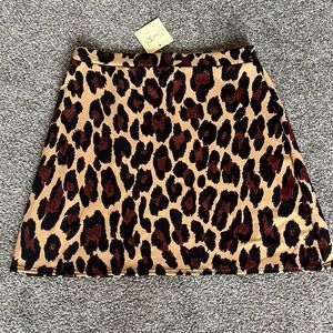 Leopard Print Skirt